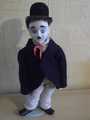 № 660  стара порцеланова кукла - Чарли Чаплин - със стойка-Колекции