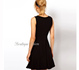 Страхотна елегантна черна рокля, наличен размер С | Дамски Рокли  - Русе - image 1