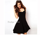 Страхотна елегантна черна рокля, наличен размер С | Дамски Рокли  - Русе - image 0