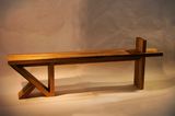 Дървена пейка от офрам - уникат-Мебели и Обзавеждане