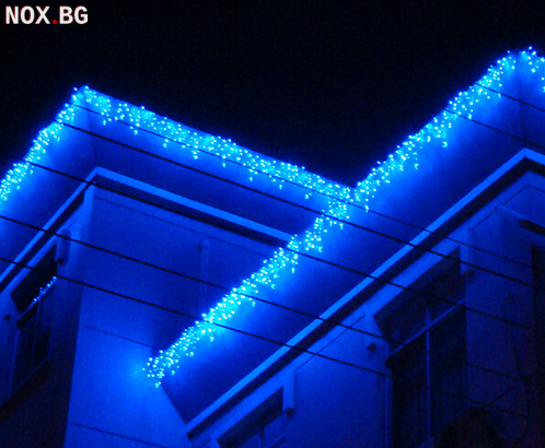Коледни новогодишни светлини тип завеса 2.7м на 50-60см | Дом и Градина | Монтана