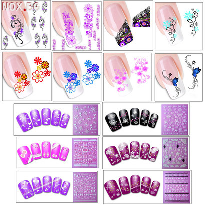 Декорация за нокти лепенки за маникюр ваденки слайдери за нокти | Дамска Козметика | Добрич