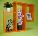 Етажерка за стена - Оранжева-Мебели и Обзавеждане