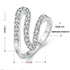 Дамски пръстен с камъчета сребърно покритие 925 | Пръстени  - Добрич - image 3