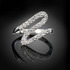 Дамски пръстен с камъчета сребърно покритие 925 | Пръстени  - Добрич - image 4