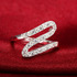 Дамски пръстен с камъчета сребърно покритие 925 | Пръстени  - Добрич - image 5