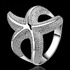 Дамски пръстен Морска звезда сребърно покритие 925 | Пръстени  - Добрич - image 1
