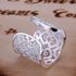 Дамски пръстен Сърца с камъчета сребърно покритие 925 масиве | Пръстени  - Добрич - image 3