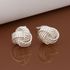Дамски обеци Кълбо сребърно покритие 925 обеци с винтчета | Обеци  - Добрич - image 1