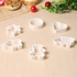 6 бр пластмасови резци форми за домашни сладки меденки бисквити | Дом и Градина  - Добрич - image 1
