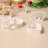 6 бр пластмасови резци форми за домашни сладки меденки бисквити | Дом и Градина  - Добрич - image 3