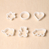 6 бр пластмасови резци форми за домашни сладки меденки бисквити | Дом и Градина  - Добрич - image 7