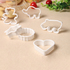 6 бр пластмасови резци форми за домашни сладки меденки бисквити | Дом и Градина  - Добрич - image 8