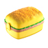 Детска кутия за храна с форма на хамбургер с 3 прегради | Аксесоари  - Добрич - image 1
