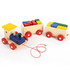 Дървен влак с вагони и строителни цветни блокчета | Детски Играчки  - Добрич - image 6