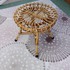 Малка кръгла масичка плетена табуретка с кошници е декор за | Дом и Градина  - Добрич - image 1