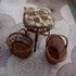 Малка кръгла масичка плетена табуретка с кошници е декор за | Дом и Градина  - Добрич - image 4