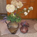Керамични декоративни вази с изкуствени цветя декорация за д-Дом и Градина