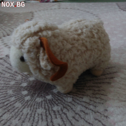 Малка плюшена овца с рога декорация за дом беседка | Детски Играчки | Добрич
