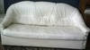 Тройка разтегателен диван от бяла еко кожа | Мебели и Обзавеждане  - София-град - image 1