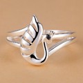 Дамски пръстен Лебед сребърно покритие 925-Пръстени