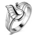 Дамски пръстен Лебед сребърно покритие 925 | Пръстени  - Добрич - image 1