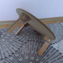 Малка кръгла масичка сгъваема бамбукова стойка на три крака | Мебели и Обзавеждане  - Добрич - image 2