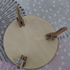 Малка кръгла масичка сгъваема бамбукова стойка на три крака | Мебели и Обзавеждане  - Добрич - image 9