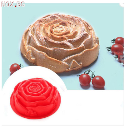 Силиконова форма роза  за печене на сладки мъфини | Храни, Напитки | Добрич
