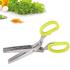 Кухненска ножица за зеленчуци и подправки ножица с 10 острие | Дом и Градина  - Добрич - image 4