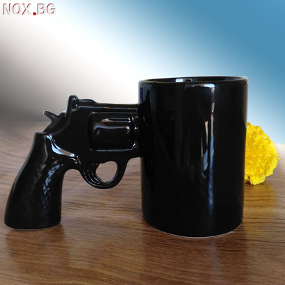 Забавна чаша с дръжка пистолет подарък за мъж настандартна ч | Дом и Градина | Добрич