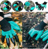 Работни градински ръкавици с нокти за копаене садене | Дом и Градина  - Добрич - image 0