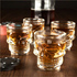 Стъклени шот чаши череп чашки за ракия 4бр/компл. шотове нес | Дом и Градина  - Добрич - image 0