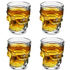 Стъклени шот чаши череп чашки за ракия 4бр/компл. шотове нес | Дом и Градина  - Добрич - image 1