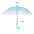Автоматичен голям дамски чадър за дъжд прозрачен с принт на | Други Аксесоари  - Добрич - image 3