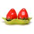 Комплект керамични солници ягоди на поставка листо Солнички | Дом и Градина  - Добрич - image 0
