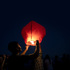 Китайски летящ фенер размер 38x70x95cm розов и син цвят летя | Дом и Градина  - Добрич - image 1