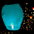 Китайски летящ фенер размер 38x70x95cm розов и син цвят летя | Дом и Градина  - Добрич - image 4