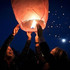 Китайски летящ фенер размер 38x70x95cm розов и син цвят летя | Дом и Градина  - Добрич - image 5