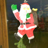 Светещ Дядо Коледа Коледна украса за стена прозорец 44 x 28с | Дом и Градина  - Добрич - image 2
