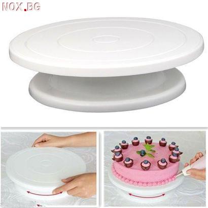 Въртяща стойка за торта поставка за декорация на сладкиши | Дом и Градина | Добрич