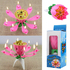 Музикална свещ Лотос въртяща свещ цвете за рожден ден с 8 бр | Дом и Градина  - Добрич - image 0
