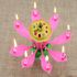 Музикална свещ Лотос въртяща свещ цвете за рожден ден с 8 бр | Дом и Градина  - Добрич - image 4