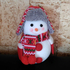Коледна фигура Снежен човек с шапка шал и ръкавички H16см | Дом и Градина  - Добрич - image 0