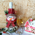 Коледна дреха за бутилка вино или шампанско декоративна торб-Дом и Градина