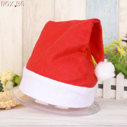 Класическа коледна шапка за новогодишно и коледно парти | Дамски Шапки | Добрич