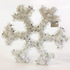 Голяма бяла снежинка от гирлянд коледна украса за стена 32см | Дом и Градина  - Добрич - image 0