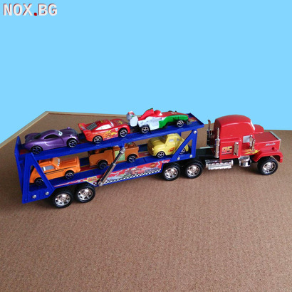 Голям камион автовоз Макуин с 6 колички | Детски Играчки | Добрич