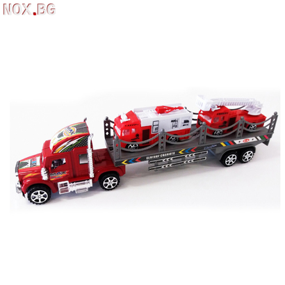 Детски автовоз с две пожарни играчка за момче 43см | Детски Играчки | Добрич
