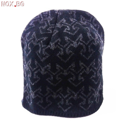 Черна зимна мъжка шапка спортна шапка за мъже универсален ра | Мъжки Шапки | Добрич